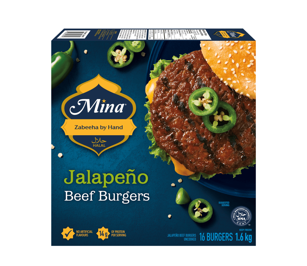 Burgers de bœuf jalapeño Mina®