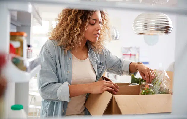 Safely unpacking groceries