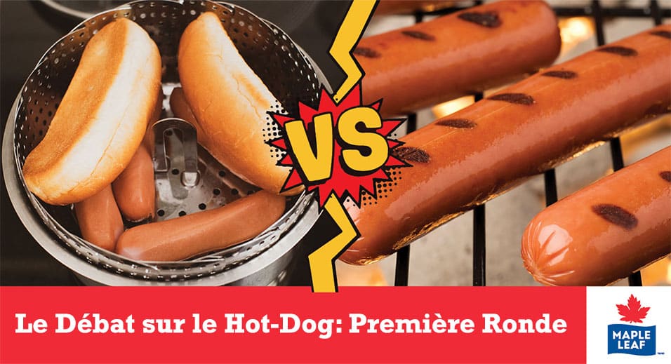 hot-dogs cuits à la vapeur ou grillés