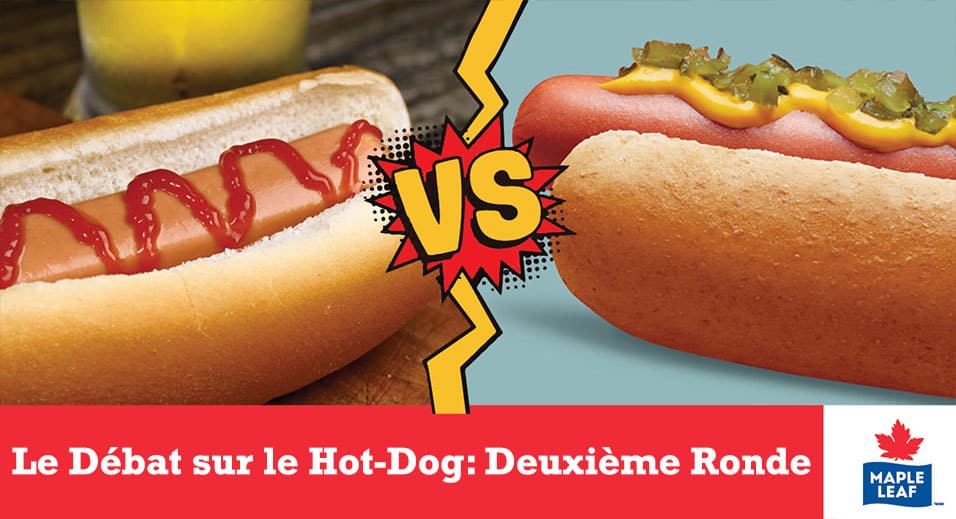 ketchup contre hot-dogs à la moutarde