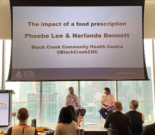 Présentation de l'impact d'une prescription alimentaire par Phoebe Lee et Nerlande Bennett