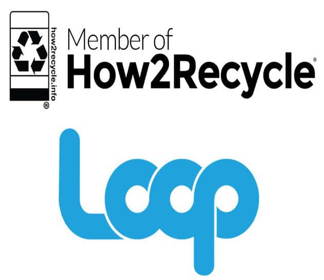 Sustainable packaging - consumer education - how2recycle and Loop
