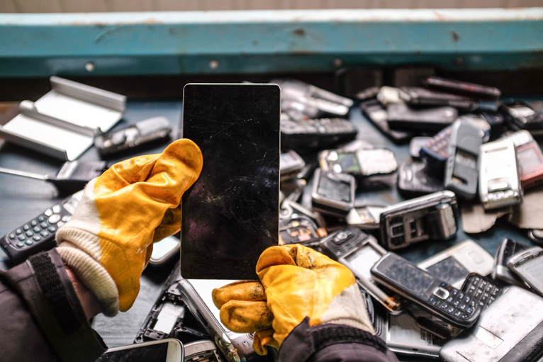 Electronic recycling program at Maple Leaf Foods - Photo Credit Lya_Cattel