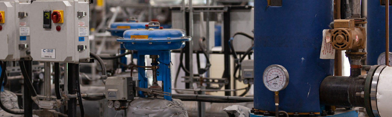 Closeup of Machines for reducing water consumption.