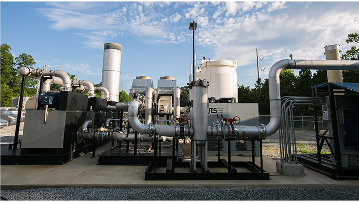 de gaz de site d’enfouissement de Maple Hill