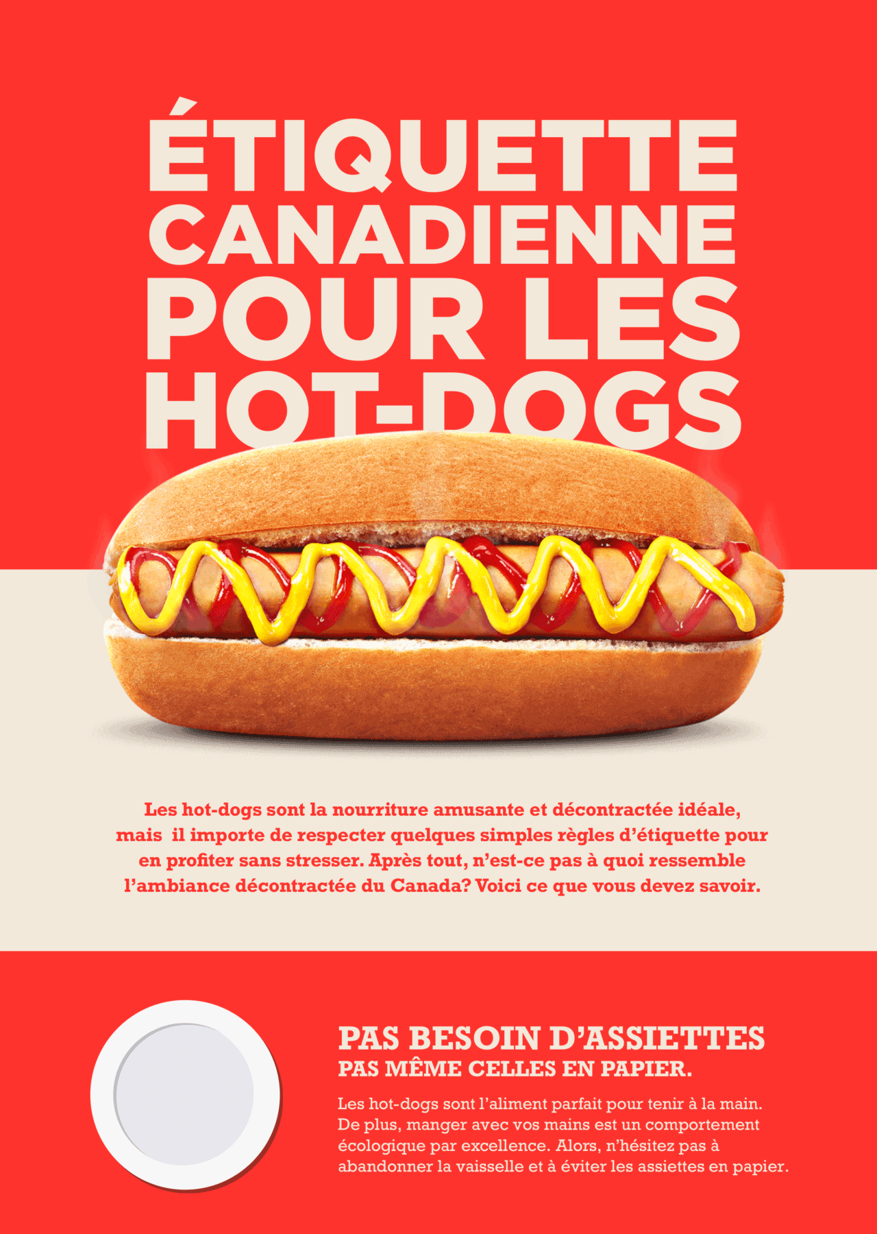 L'étiquette des hot-dogs canadiens