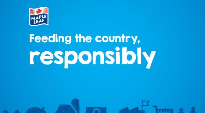 Maple Leaf logo and Feeding the country, responsibly