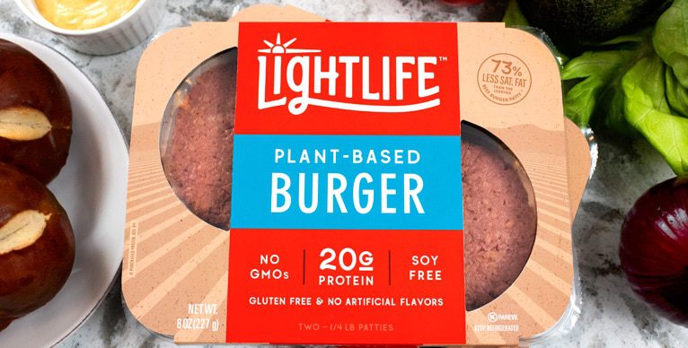 Lightlife plant-based burger
