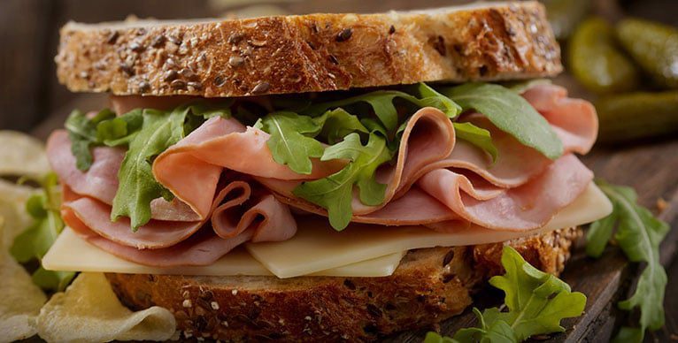 Better Food: A ham, lettuce and cheese sandwich.