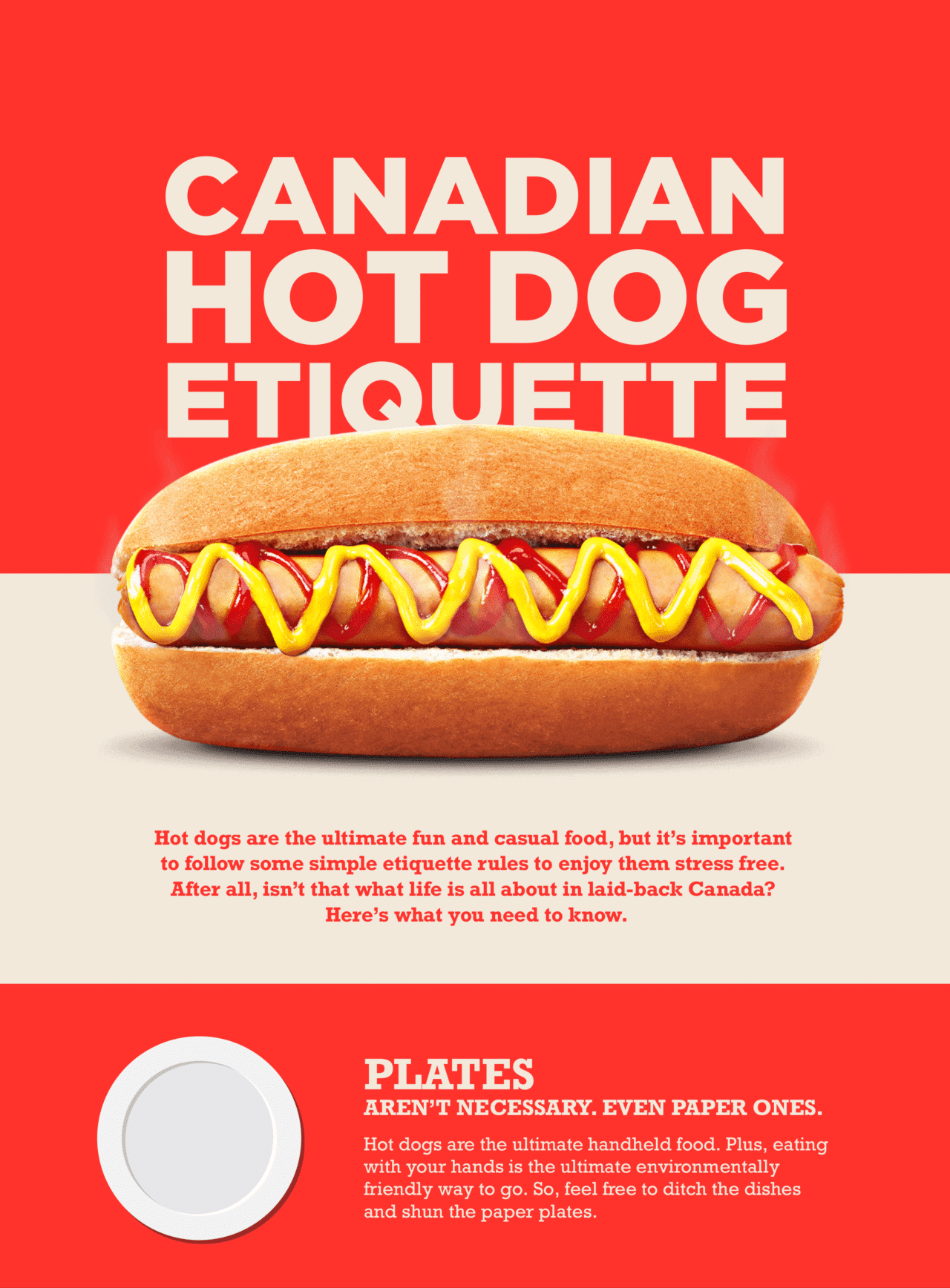 Canadian hot dog etiquette
