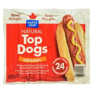 Maple Leaf® Natural Top Dogs™ Original Hot Dogs