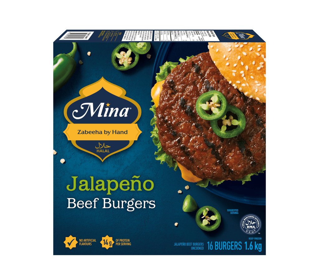 Mina® Jalapeño Beef Burgers