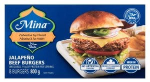 Mina® Jalapeño Beef Burgers