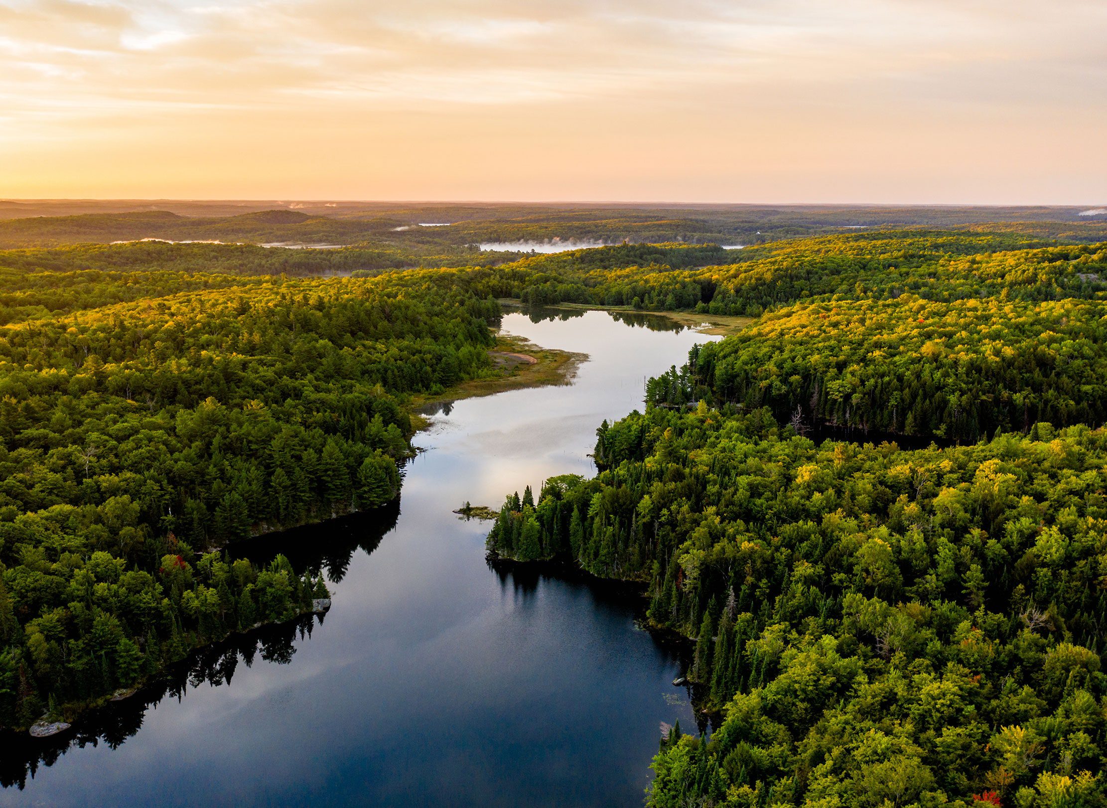 A landscape picture in Canada