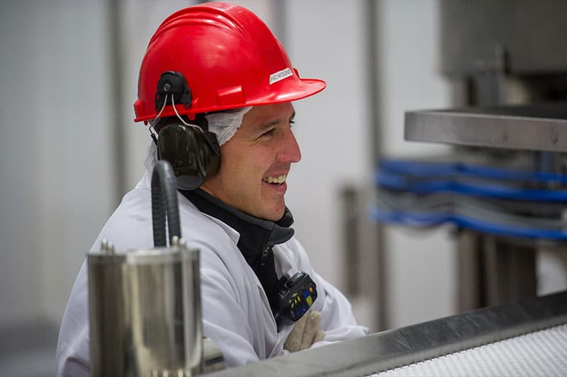 MacLeod facility worker on the floor