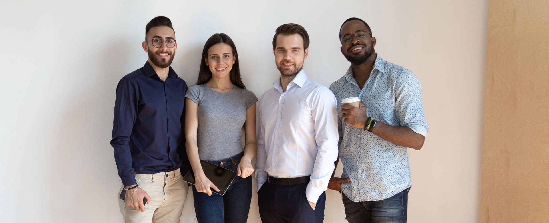 Group of employees standing together