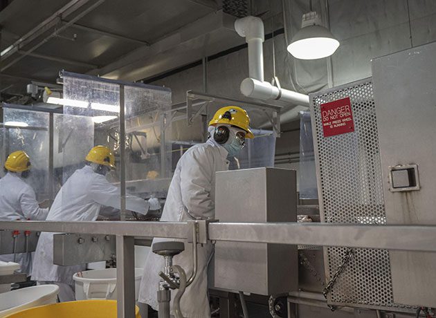 Frontline workers at the Brandon, Manitoba plant