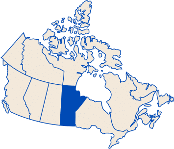 Canada Map, Manitoba