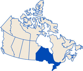 Canada Map, Ontario