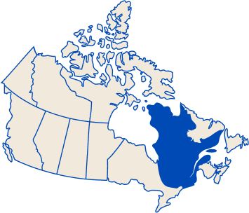 Canada Map, Quebec