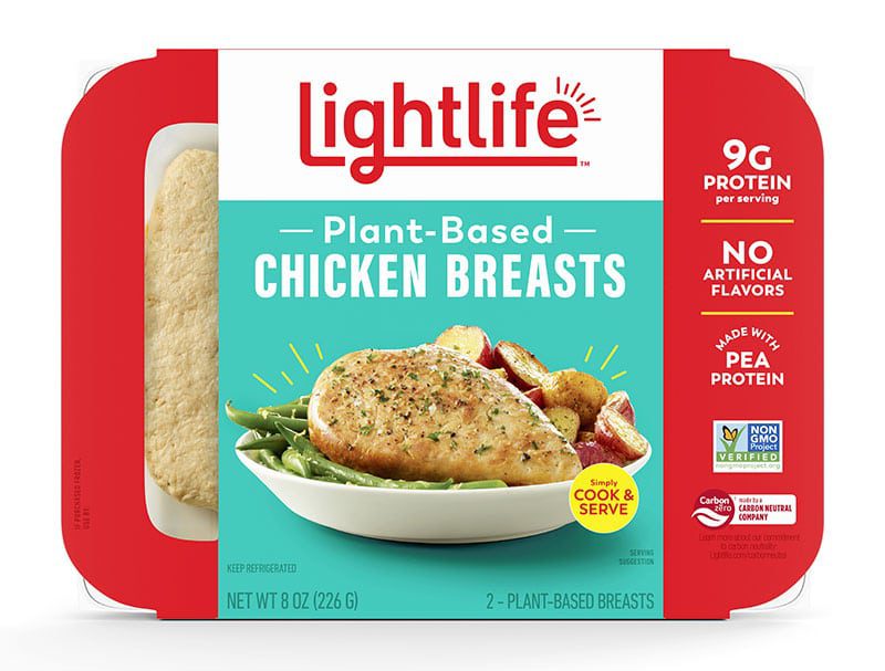 Lightlife chicken strips package