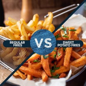 Fries vs. sweet potato fries