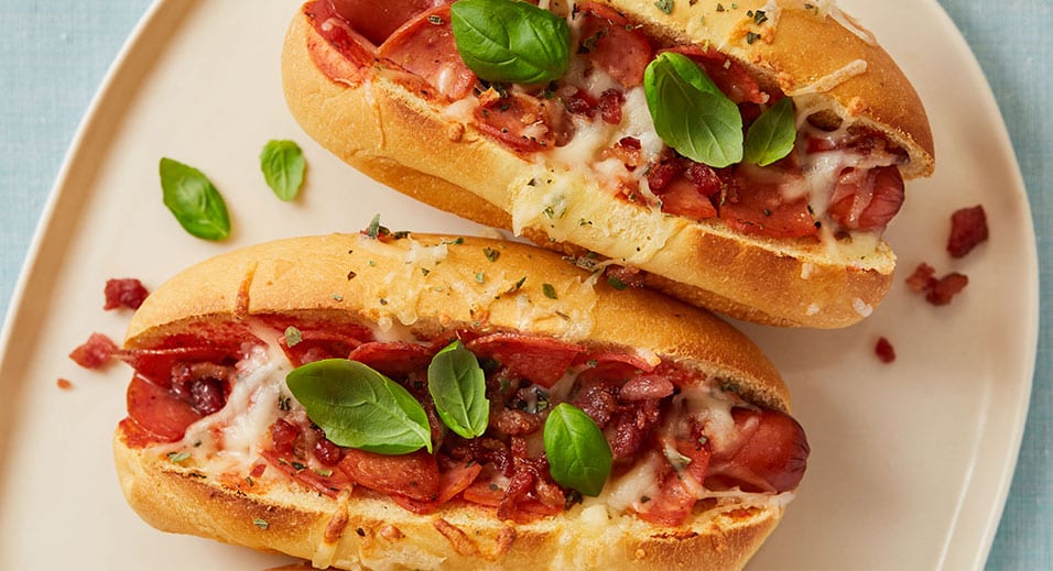 Are these pizza hot dogs a sandwich?