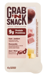Grab’N Snack Ham and Mozzarella Cheese Snack Kit