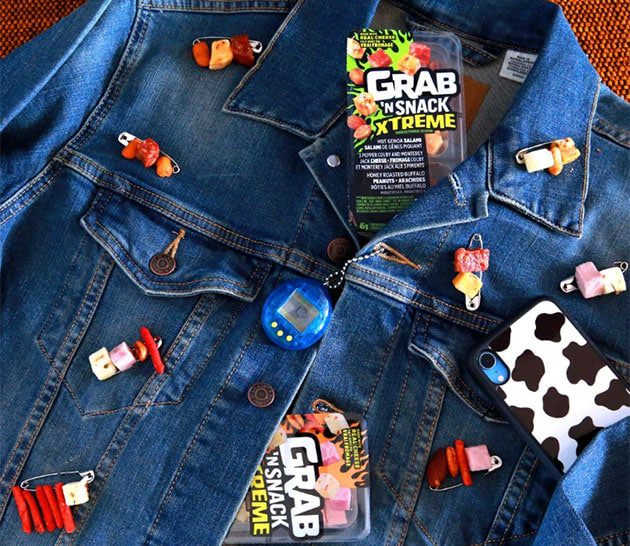 Grab’N Snack with jean jacket, product shot