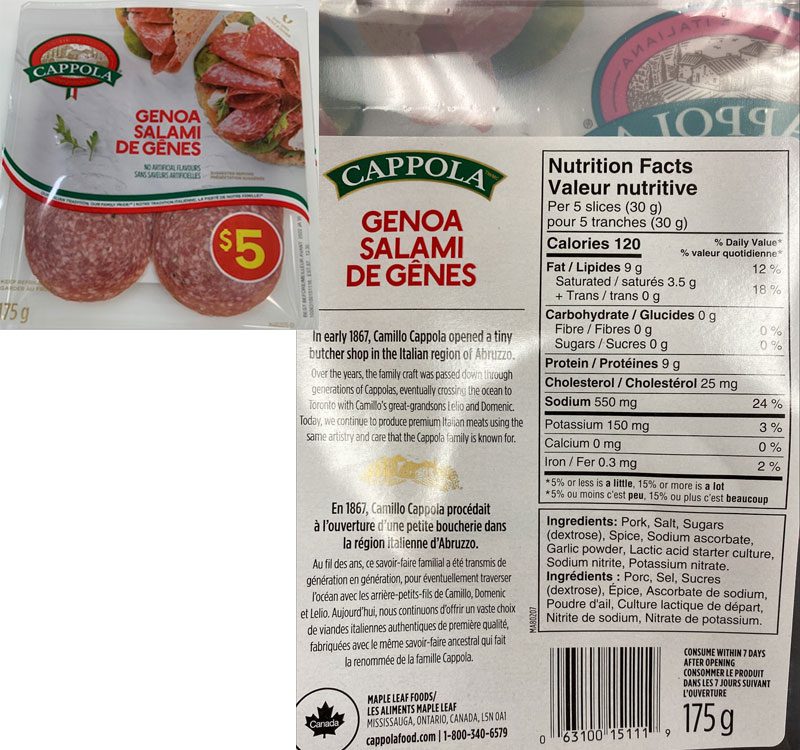 Cappola Salami