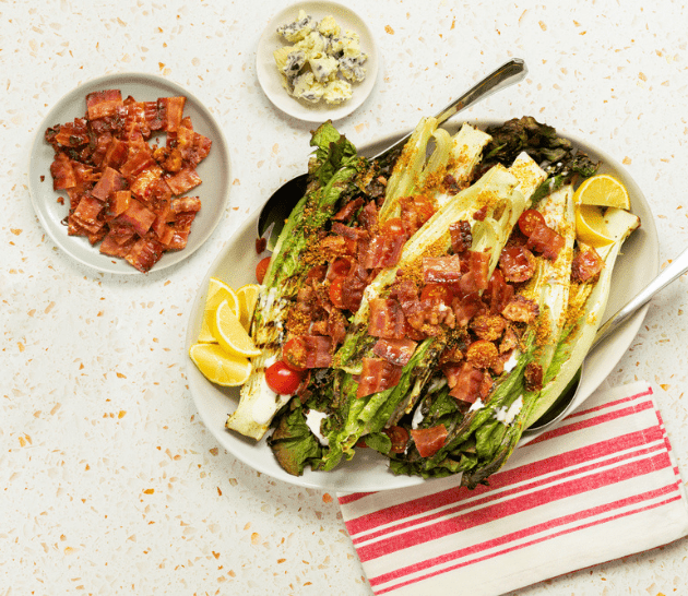 Maple Leaf bacon romaine caesar salad