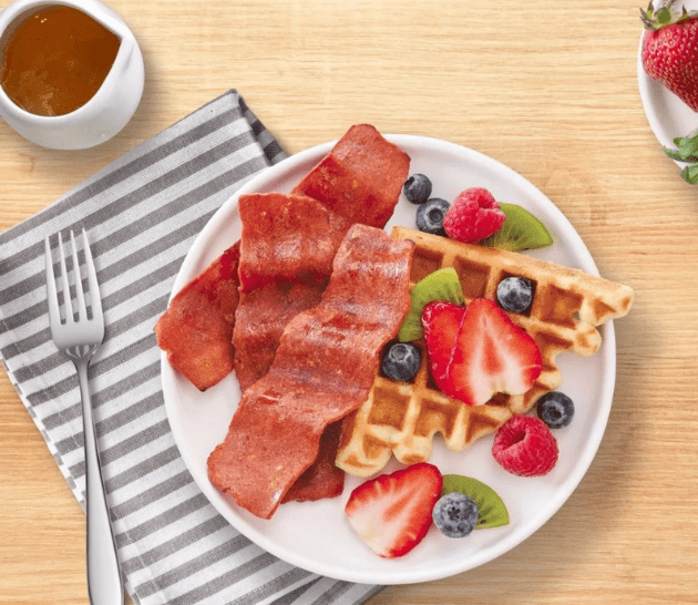 Light Life plant-based bacon breakfast